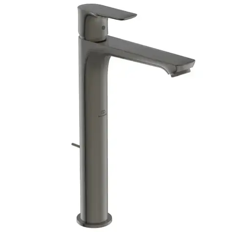 Ideal Standard - Schlanke Waschtischarmatur mit Ablaufgarnitur, BlueStart, Magnetgrau