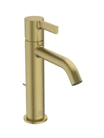 Ideal Standard - Waschtischarmatur mit Ablaufgarnitur, gebürstetes Gold