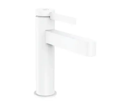 Hansgrohe - Waschtischarmatur mit Ablaufgarnitur, CoolStart, EcoSmart, mattweiß