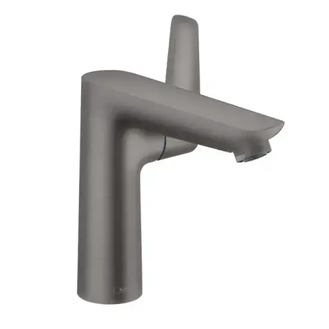 Hansgrohe - Waschtischarmatur mit Ablaufgarnitur, gebürstetes Schwarzchrom