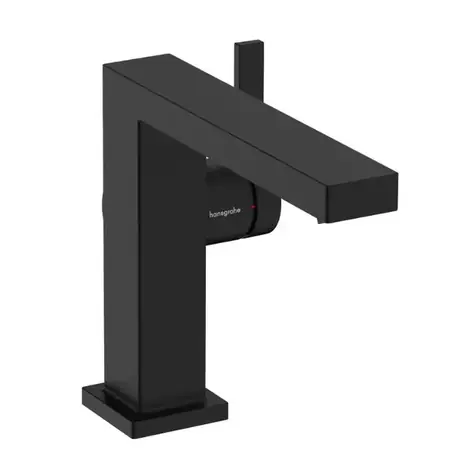 Hansgrohe - Waschtischarmatur mit Ablaufgarnitur, CoolStart, EcoSmart, matt schwarz
