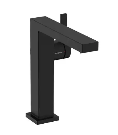 Hansgrohe - Waschtischarmatur mit Push-Open-Auslauf, CoolStart, EcoSmart, mattschwarz