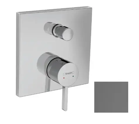 Hansgrohe - Unterputzarmatur für 2 Geräte, gebürstetes Schwarzchrom