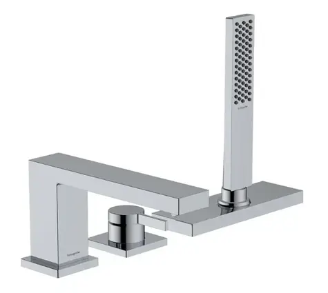 Hansgrohe - Wannenrandarmatur, 3-Loch-Montage, Sbox, Chrom