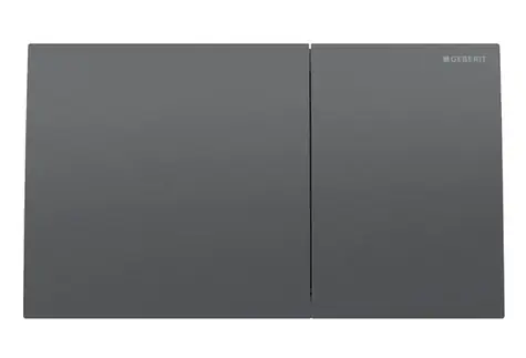 Geberit - Spülsteuerung, Easy zu reinigen, gebürstetes Schwarzchrom