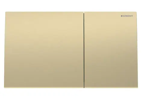 Geberit - Spülsteuerung, Easy zu reinigen, gebürstetes Messing