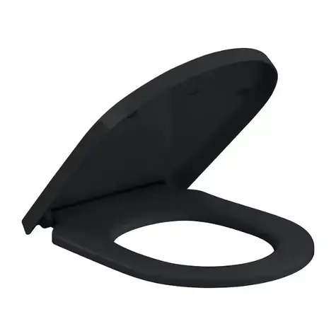 Villeroy & Boch - WC-Sitz, Soft-Close, QuickRelease, Rein Schwarz