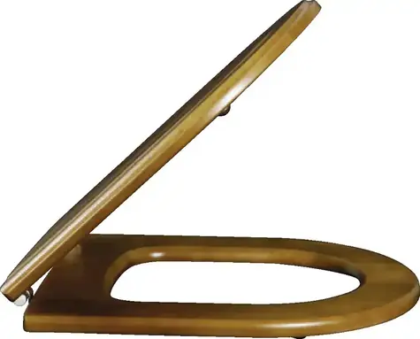 Villeroy & Boch - WC-Sitz mit Deckel, Holz - Sitz, Scharniere aus Edelstahl