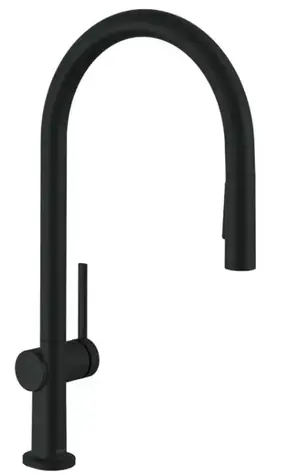Hansgrohe - Talis Spültischarmatur mit Ausziehbrause, EcoSmart, matt schwarz