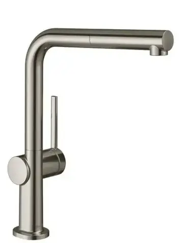 Hansgrohe - Talis Spültischarmatur mit Ausziehbrause, Edelstahloptik