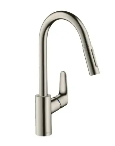 Hansgrohe - Spültischarmatur mit Ausziehbrause, Edelstahloptik