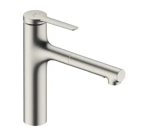 Hansgrohe - Spültischarmatur 160, mit Ausziehbrause und Umsteller, Edelstahloptik