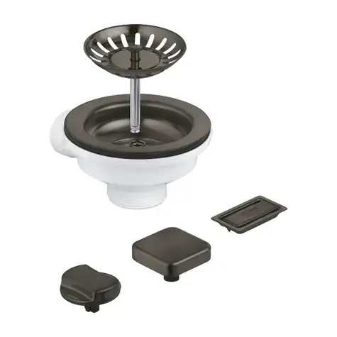 Grohe - Ablaufgarnitur für Spülbecken, gebürstetes Graphite