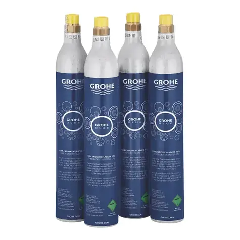 Grohe - CO2-Sprudelflasche 425 g, 4 Stück.