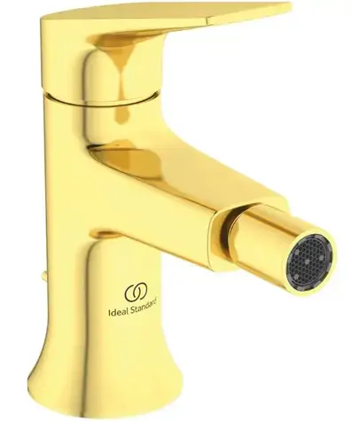 Ideal Standard - Bidetarmatur mit Auslauf, gebürstetes Gold