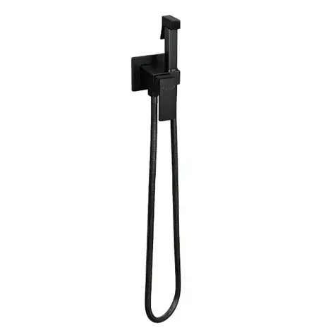 kielle - Unterputz-Einhebelmischer mit Bidet-Brause, matt schwarz