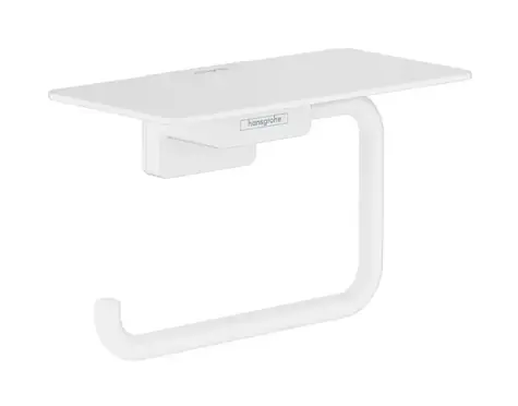 Hansgrohe - Toilettenpapierhalter mit Ablage, mattweiß