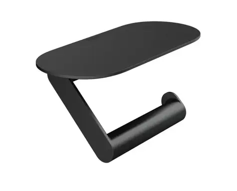 Hansgrohe - Toilettenpapierhalter mit Ablage, matt schwarz