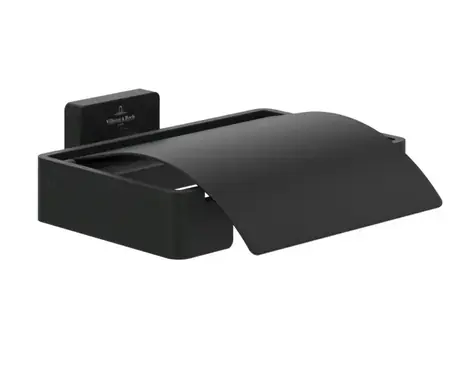 Villeroy & Boch - Toilettenpapierhalter, matt schwarz