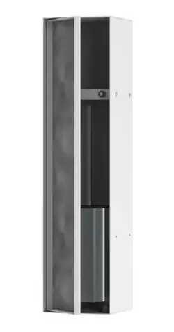 Hansgrohe - Verdeckte WC-Bürstenbox mit Ablage, mattweiß