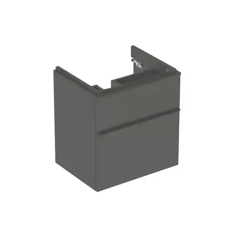 Geberit - Waschtischunterschrank, 58 x 47 x 62 cm, 2 Schubladen, Lava