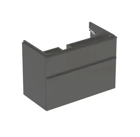 Geberit - Waschtischunterschrank, 88 x 47 x 62 cm, 2 Schubladen, Lava