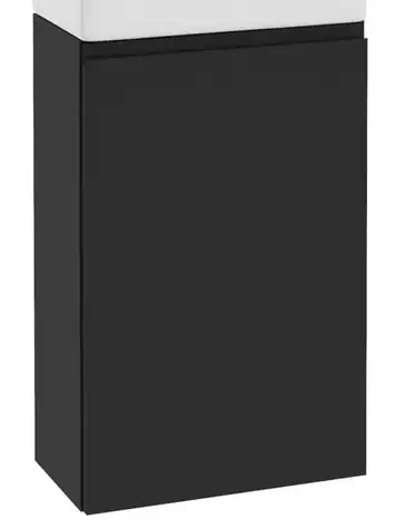 kielle - Waschbeckenunterschrank 40 cm, mattschwarz
