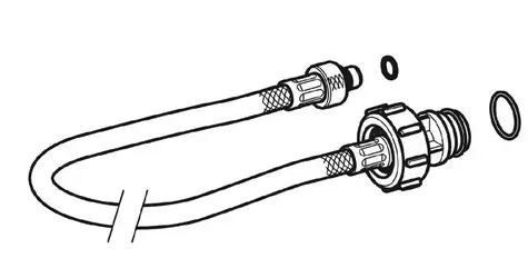 Geberit - Schlauch für Unterputzspülkästen, Länge 33,3 cm
