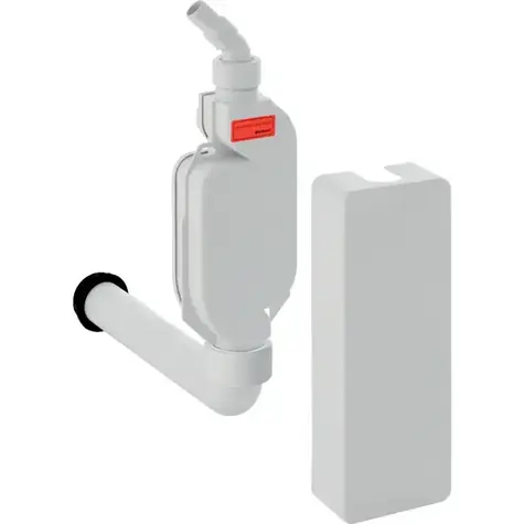 Geberit - Gips-Siphon mit Deckel,  40 mm, Alpinweiß