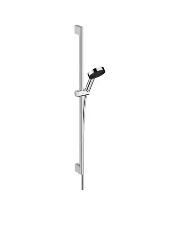 Hansgrohe - Duschkopf-Set, 3 Strahlarten, 96 cm lange Stange und Schlauch, Chrom