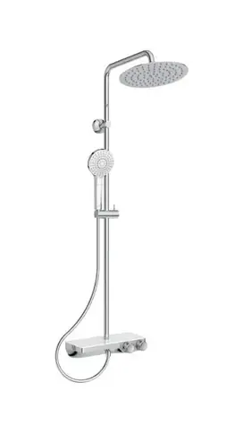 Ideal Standard - Duschset mit Thermostat, Durchmesser 25 cm, 3 Düsen, Chrom
