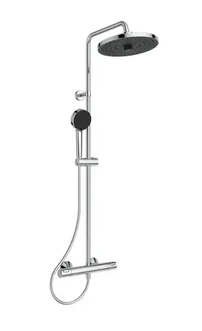 Ideal Standard - Duschset mit Thermostat, Durchmesser 26 cm, 2 Düsen, Chrom
