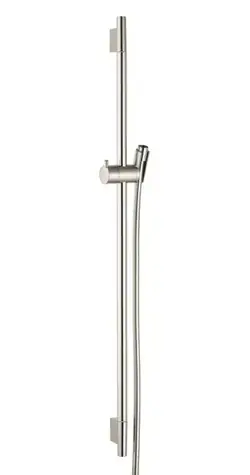 Hansgrohe - Unica'S Puro Duschstange 90 cm, mit Brauseschlauch, gebürstetes Nickel