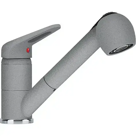 Franke - Spültischarmatur FC 9547.084, mit Ausziehbrause, grauer Stein