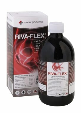 Roxia Pharma RIVA-FLEX 500 ml / Nahrungsergänzungsmittel mit Antioxidantien für Gelenke | Bänder | Sehnen | Haut und Immunität