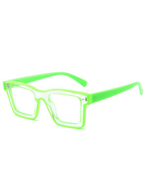 VeyRey Damen Blaulichtfilterbrille Twinklepond Square Green Universal