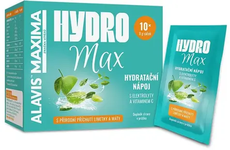 ALAVIS MAXIMA HydroMax 10 Beutel  8 g / Hydratationsgetränk mit Elektrolyten und Vitamin C / Nahrungsergänzungsmittel in Pulverform