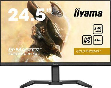 24,5" IIYAMA G-Master GB2590HSU-B5 / IPS / 1920x1080 / 1000:1 / 400cd-m2 / 0,4ms / HDMI+DP / Lautsprecher / VESA / Nachverkauf