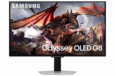32" Samsung Odyssey G8 G80SD Silber / OLED / 3840x2160 / 16:9 / 0,03ms / 1000000:1 / 250cd-m2 / HDMI + DP / VESA