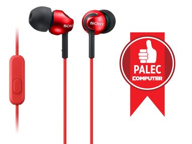 Sony MDR-EX110AP Rot / Kopfhörer mit Mikrofon