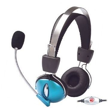 Manhattan Stereo-Kopfhörer mit Mikrofon / Multimedia / schwarz