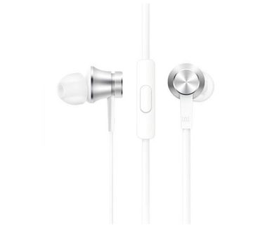 XIAOMI Mi In-Ear-Kopfhörer Basic Silber / Kopfhörer mit Mikrofon und Controller / 3,5 mm