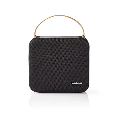 Nedis SPBT35100BN - Bluetooth®-Lautsprecher / Schwarz - Braun / 45 W / Wasserdicht / Tragbarer Griff 