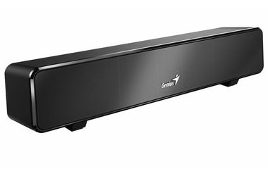 Genius USB SoundBar 100 / Soundbar-Lautsprecher / kabelgebunden / 6 W / USB / 3,5-Zoll-Buchse / schwarz