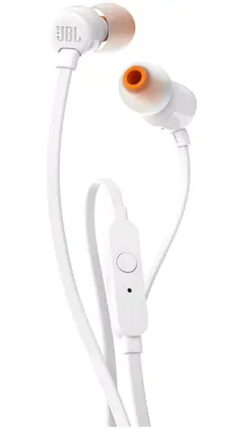 JBL T110 weiß / Kopfhörer mit Mikrofon / 3,5-mm-Klinke