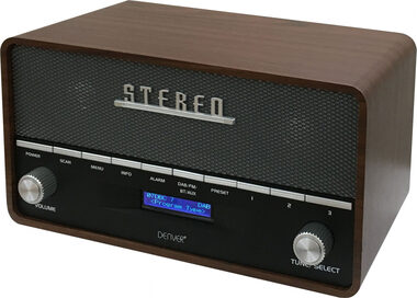Denver DAB-36 Holz / Tischradio / DAB+ / Bluetooth / Uhr und Wecker
