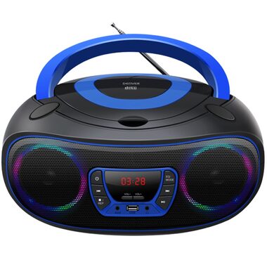 Denver TCL-212BT blau / Radio / FM / Bluetooth / CD / USB / 2x 2W