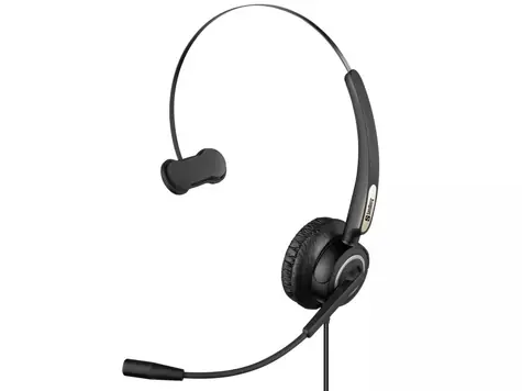 Sandberg USB Pro Mono Headset schwarz / Mono-Kopfhörer mit Mikrofon / USB / 2,1 m