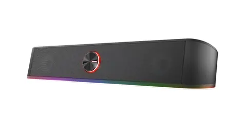 Trust GXT619 Thorne schwarz / Soundbar für PC / 6W / RGB / 3,5-mm-Klinke / USB-Stromversorgung