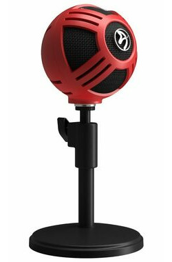 Arozzi SFERA rot / Tischmikrofon / Kugelcharakteristik / USB 
